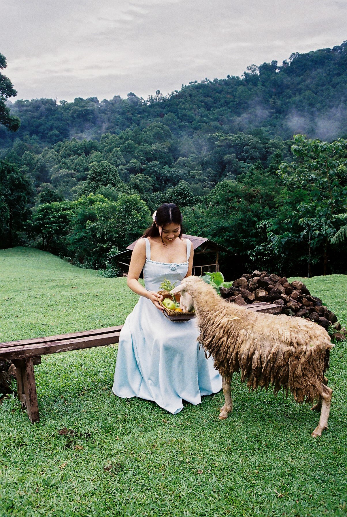 Maria Dress Powder Blue