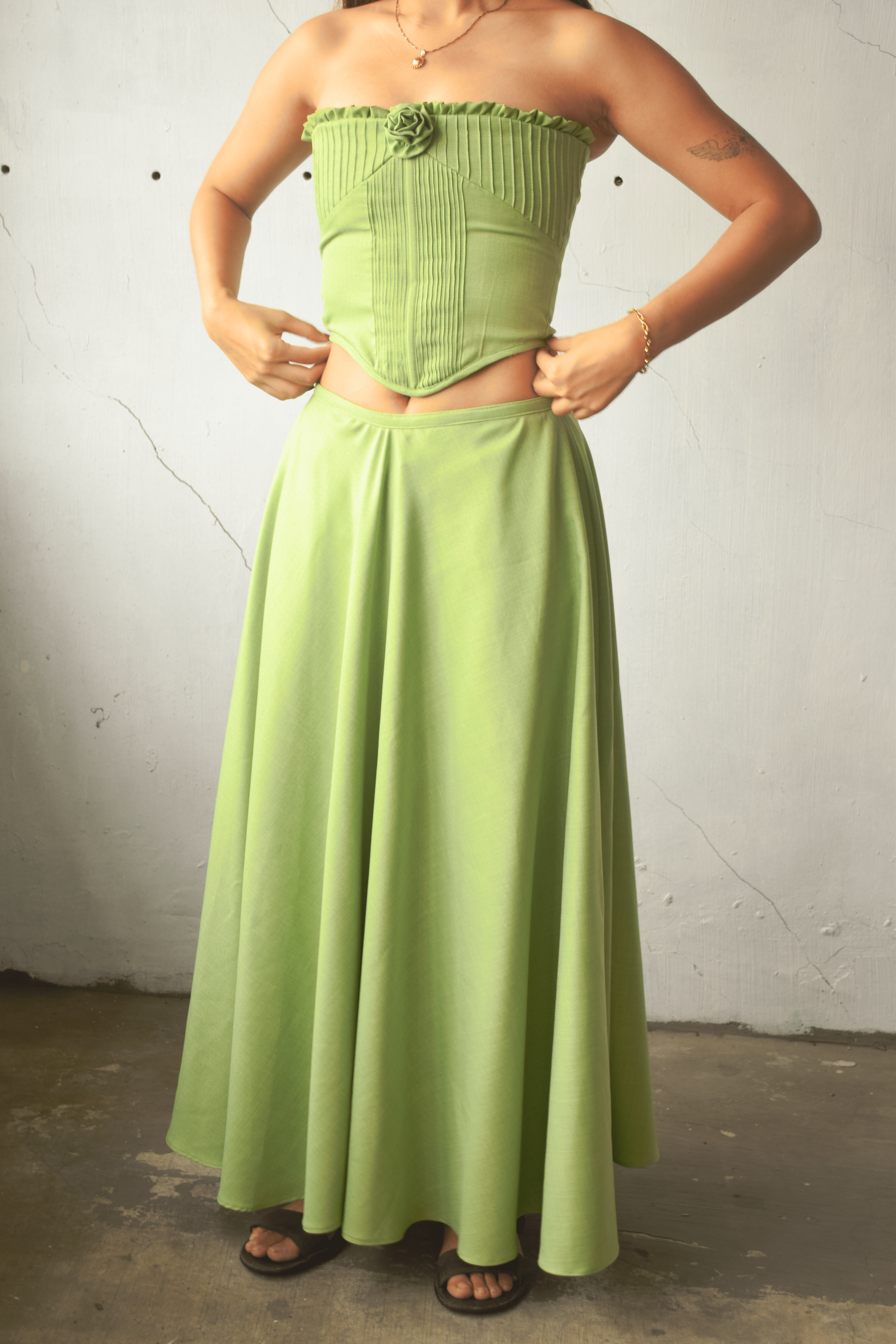 Maria Set Olive Green