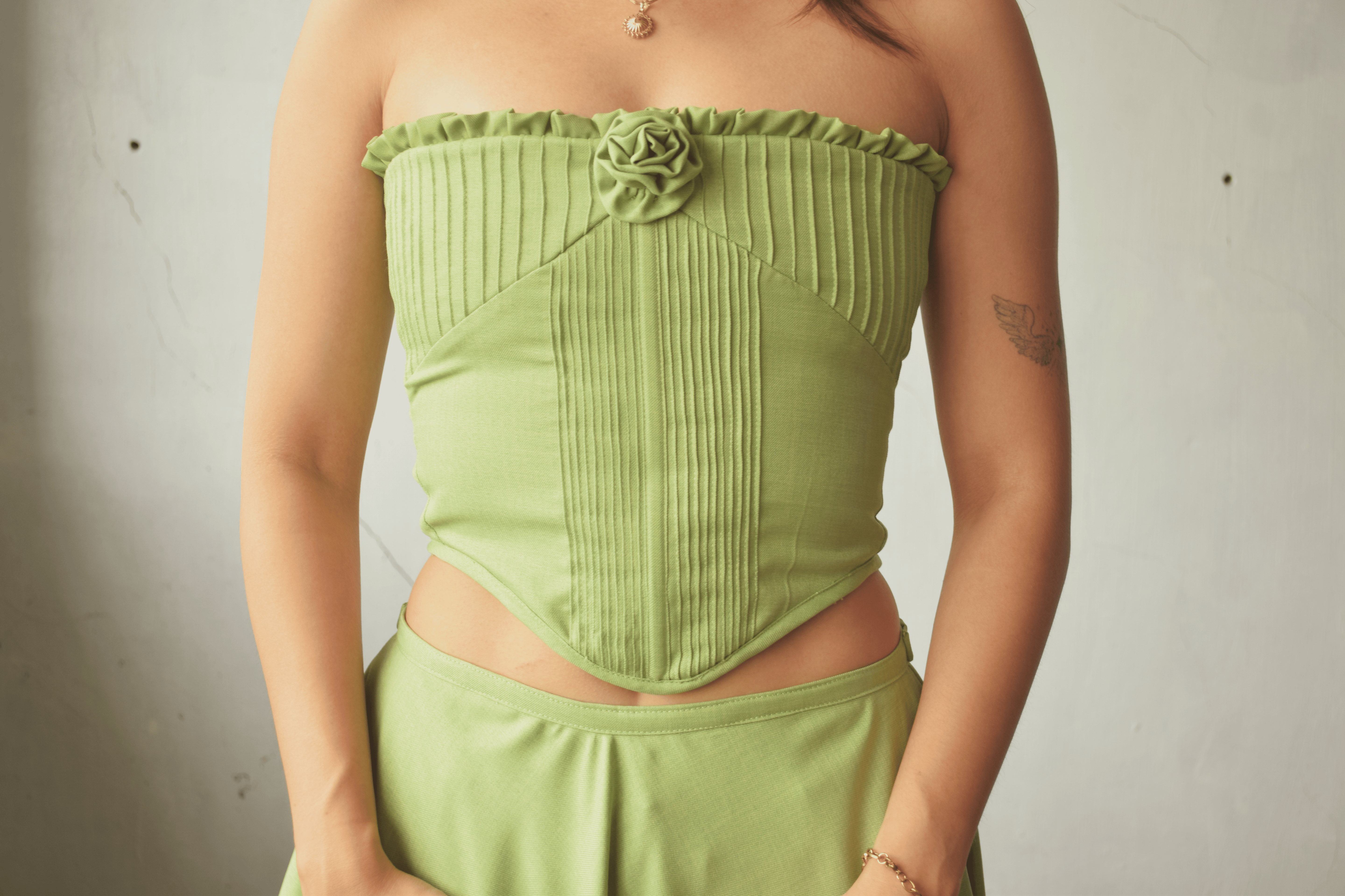 Maria Set Olive Green